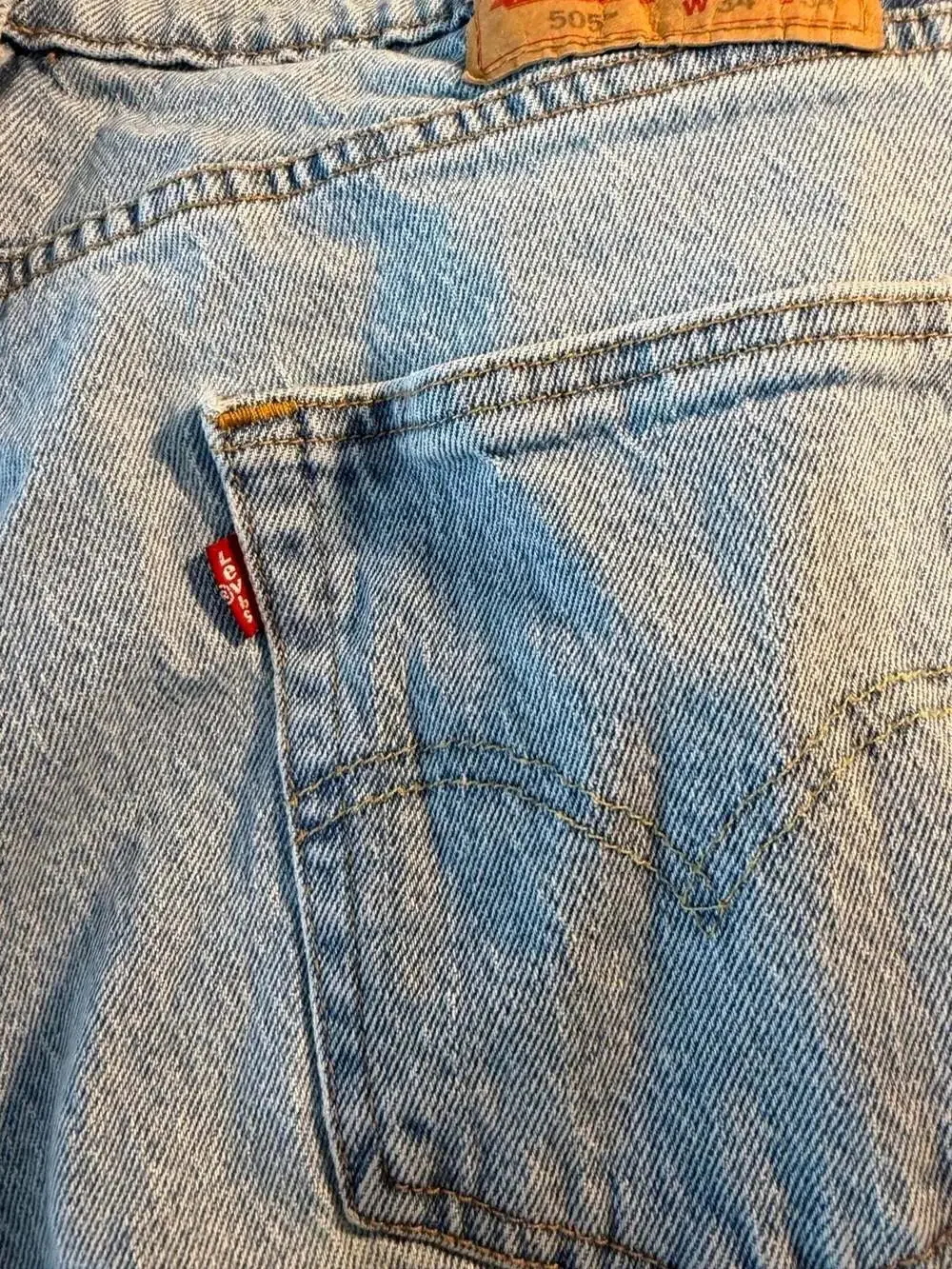 Levi's 505 Regular Fit Jeans Light Wash Size 34x34